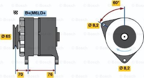 BOSCH 0 986 037 460 - Ģenerators adetalas.lv