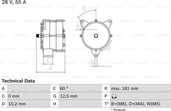 BOSCH 0 986 037 410 - Ģenerators adetalas.lv