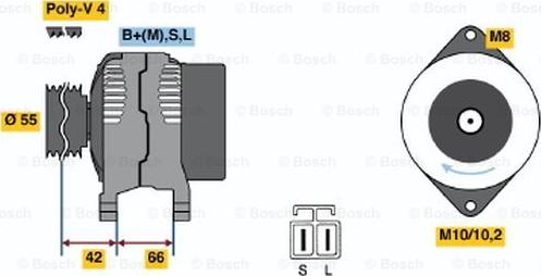 BOSCH 0 986 037 651 - Ģenerators adetalas.lv