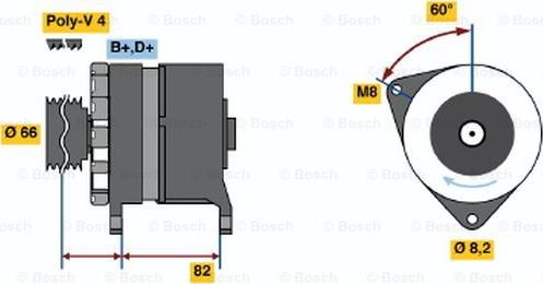 BOSCH 0 986 037 040 - Ģenerators adetalas.lv