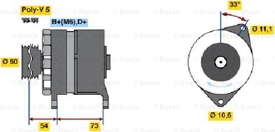 BOSCH 0 986 037 160 - Ģenerators adetalas.lv