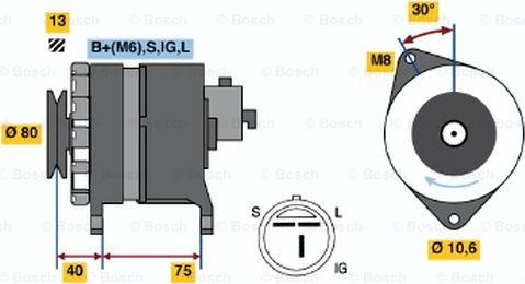 BOSCH 0 986 037 811 - Ģenerators adetalas.lv