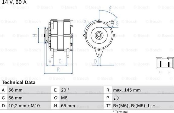 BOSCH 0 986 037 321 - Ģenerators adetalas.lv