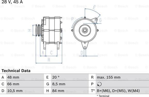 BOSCH 0 986 037 221 - Ģenerators adetalas.lv