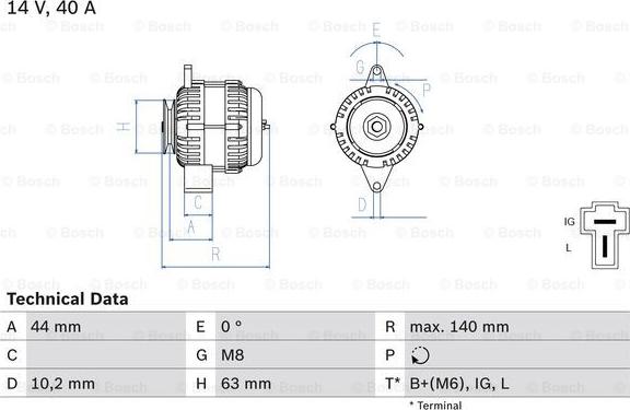 BOSCH 0 986 037 271 - Ģenerators adetalas.lv