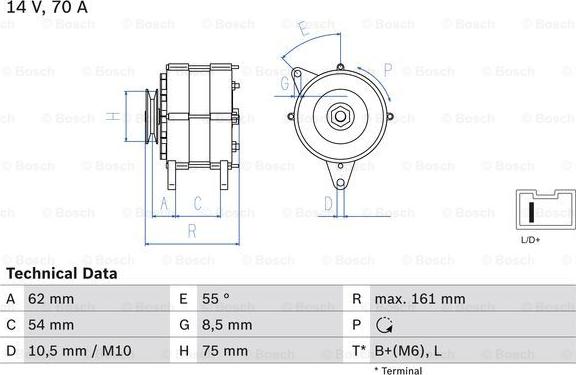 BOSCH 0 986 037 791 - Ģenerators adetalas.lv