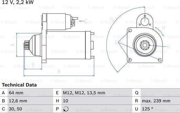 BOSCH 0 986 029 040 - Starteris adetalas.lv