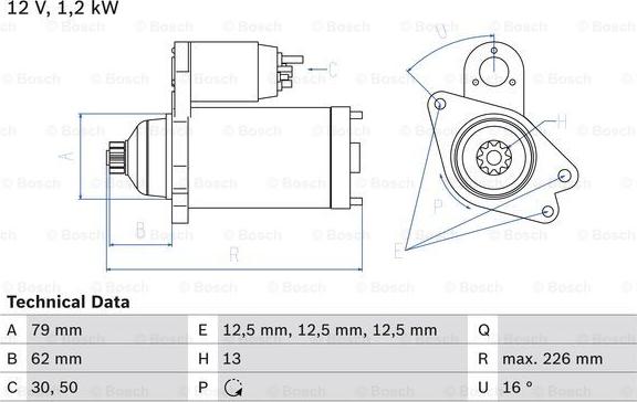 BOSCH 0 986 029 140 - Starteris adetalas.lv