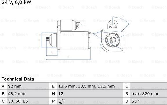 BOSCH 0 986 025 900 - Starteris adetalas.lv