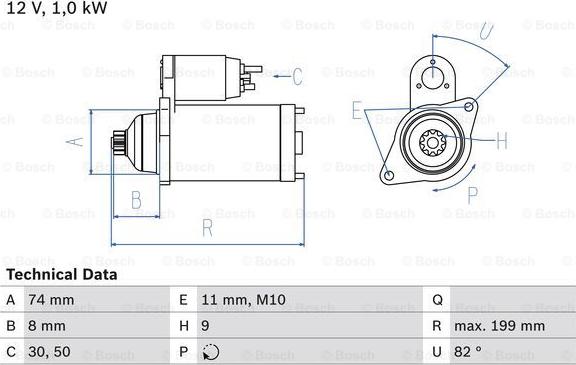 BOSCH 0 986 025 490 - Starteris adetalas.lv