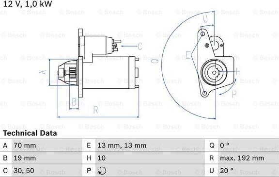 BOSCH 0 986 025 690 - Starteris adetalas.lv