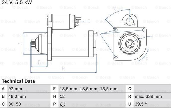 BOSCH 0 986 025 060 - Starteris adetalas.lv