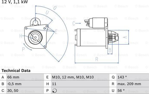 BOSCH 0 986 025 390 - Starteris adetalas.lv