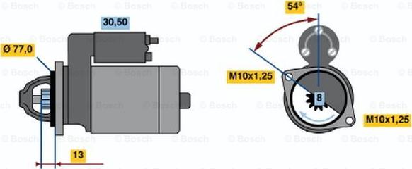 BOSCH 0 986 020 391 - Starteris adetalas.lv