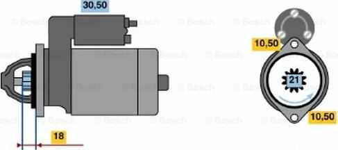 BOSCH 0 986 020 741 - Starteris adetalas.lv