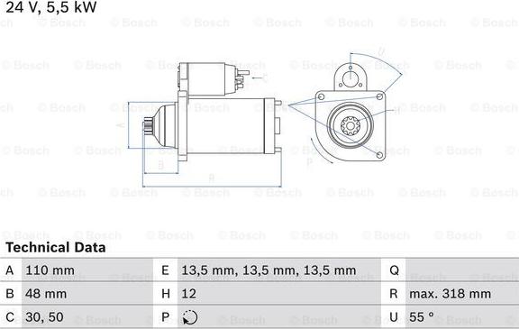 BOSCH 0 986 021 490 - Starteris adetalas.lv