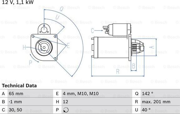 BOSCH 0 986 021 741 - Starteris adetalas.lv