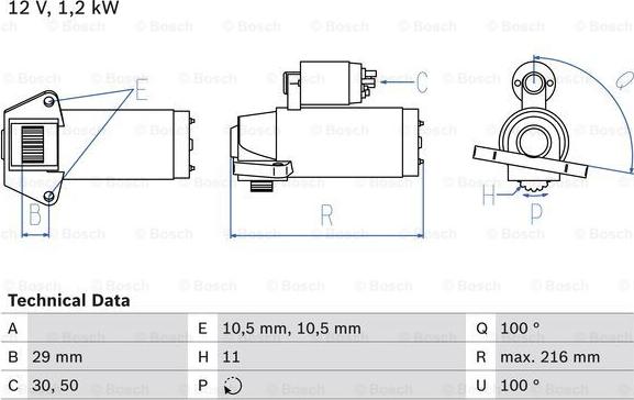 BOSCH 0 986 028 010 - Starteris adetalas.lv