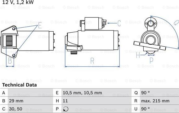 BOSCH 0 986 023 570 - Starteris adetalas.lv