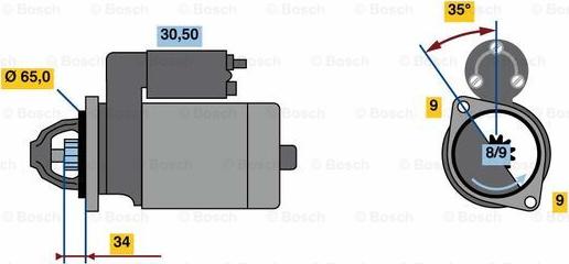 BOSCH 0 986 023 790 - Starteris adetalas.lv