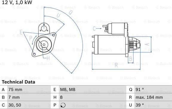 BOSCH 0 986 022 101 - Starteris adetalas.lv