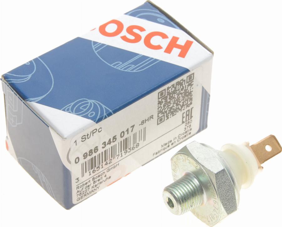 BOSCH 0 986 345 017 - Devējs, Eļļas spiediens adetalas.lv