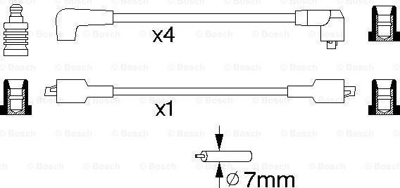 BOSCH 0 986 357 095 - Augstsprieguma vadu komplekts adetalas.lv