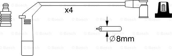 BOSCH 0 986 357 267 - Augstsprieguma vadu komplekts adetalas.lv