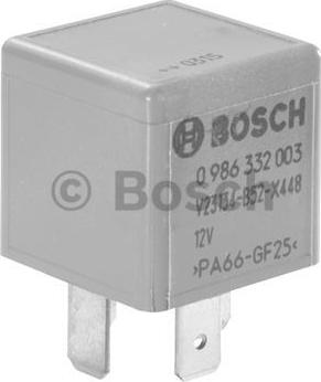 BOSCH 0 986 332 003 - Relejs, Darba strāva adetalas.lv