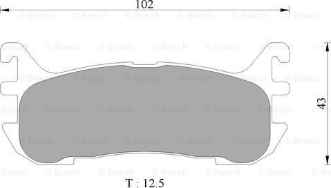 BOSCH 0 986 AB9 070 - Bremžu uzliku kompl., Disku bremzes adetalas.lv