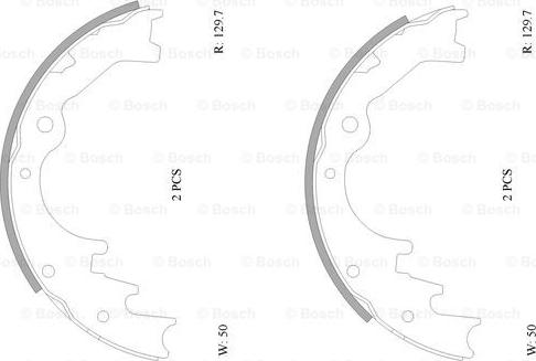 BOSCH 0 986 AB0 158 - Bremžu loku komplekts adetalas.lv