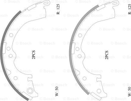 BOSCH 0 986 AB0 116 - Bremžu loku komplekts adetalas.lv