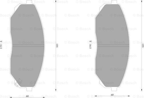 BOSCH 0 986 AB1 441 - Bremžu uzliku kompl., Disku bremzes adetalas.lv