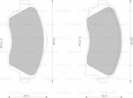 BOSCH 0 986 AB1 118 - Bremžu uzliku kompl., Disku bremzes adetalas.lv