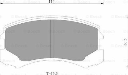 BOSCH 0 986 AB3 503 - Bremžu uzliku kompl., Disku bremzes adetalas.lv