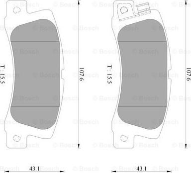 BOSCH 0 986 AB2 429 - Bremžu uzliku kompl., Disku bremzes adetalas.lv