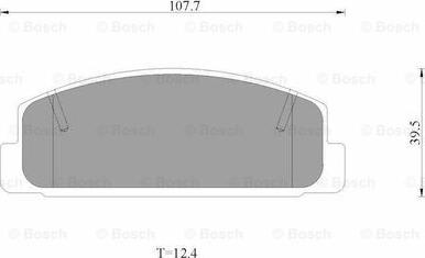 BOSCH 0 986 AB2 538 - Bremžu uzliku kompl., Disku bremzes adetalas.lv