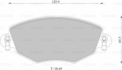 BOSCH 0 986 AB2 529 - Bremžu uzliku kompl., Disku bremzes adetalas.lv