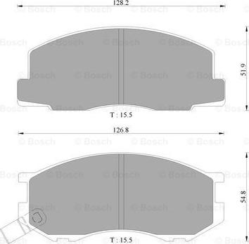 BOSCH 0 986 AB2 049 - Bremžu uzliku kompl., Disku bremzes adetalas.lv