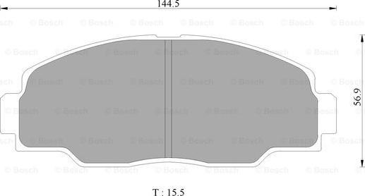 BOSCH 0 986 AB2 339 - Bremžu uzliku kompl., Disku bremzes adetalas.lv