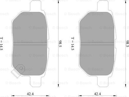 BOSCH 0 986 AB2 269 - Bremžu uzliku kompl., Disku bremzes adetalas.lv