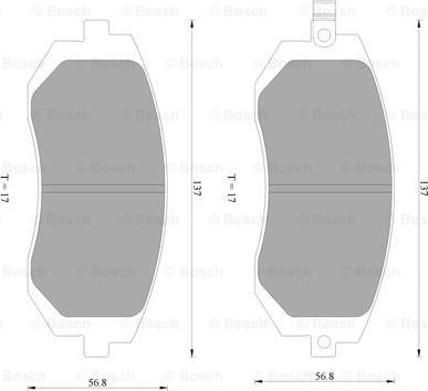 BOSCH 0 986 AB2 288 - Bremžu uzliku kompl., Disku bremzes adetalas.lv