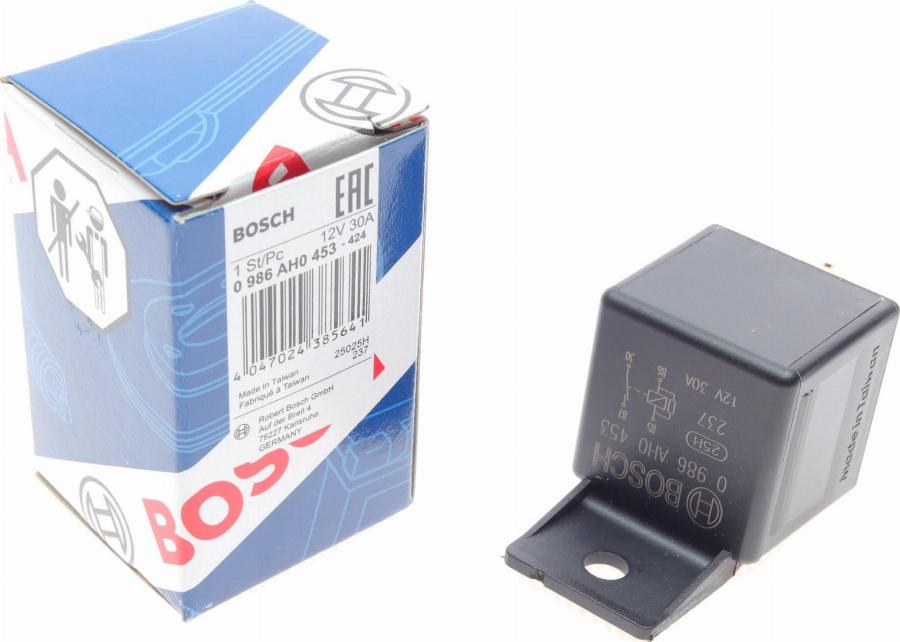 BOSCH 0 986 AH0 453 - Relejs, Darba strāva adetalas.lv