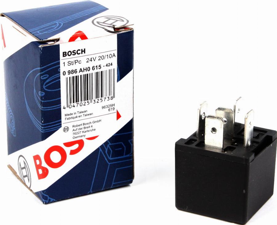 BOSCH 0 986 AH0 615 - Relejs, Bremžu pretbloķēšanas sistēma adetalas.lv