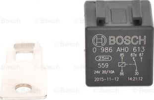 BOSCH 0 986 AH0 613 - Relejs, Darba strāva adetalas.lv