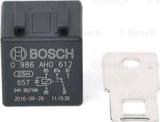 BOSCH 0 986 AH0 612 - Relejs, Darba strāva adetalas.lv