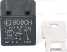 BOSCH 0 986 AH0 622 - Relejs, Darba strāva adetalas.lv