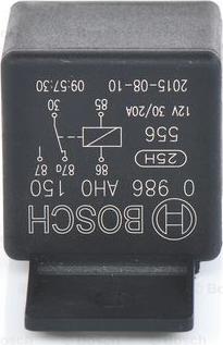 BOSCH 0 986 AH0 150 - Relejs, Darba strāva adetalas.lv