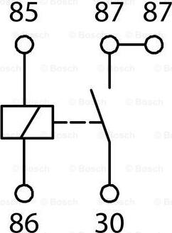 BOSCH 0 986 AH0 253 - Relejs, Darba strāva adetalas.lv