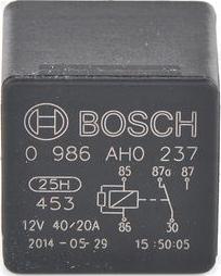 BOSCH 0 986 AH0 237 - Relejs, Darba strāva adetalas.lv